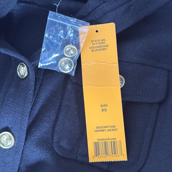 Tory Burch Harriett Jacket/ Sweater…black size XS - Picture 7 of 7